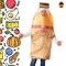 Brown Bag Bottle Costume Beverage Foam Tunic Photo Print Funny Adult Halloween Party Outfit